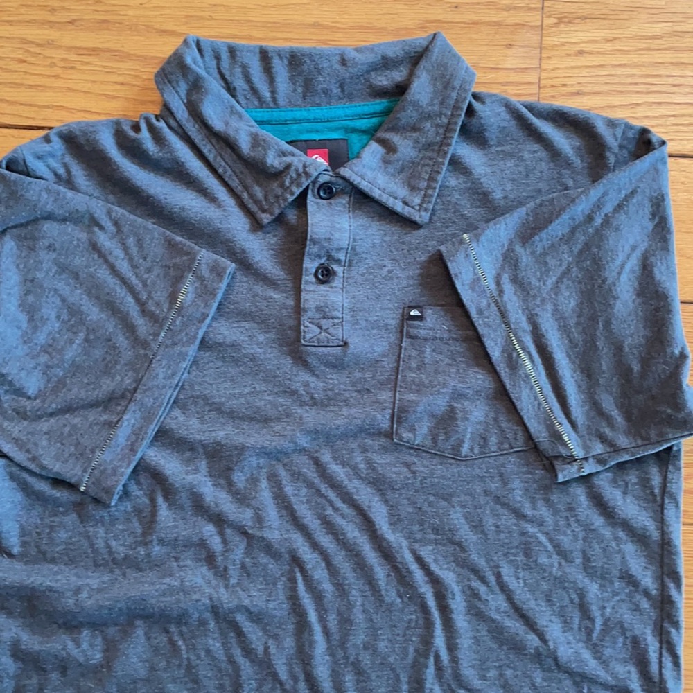 Quiksilver Boys Grey Polo Shirt